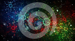 Colorful Virome Digital Network of Vibrant Viral Structures