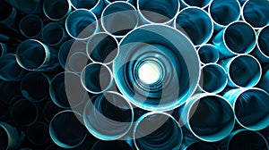 A Glimpse Through Circular Array.AI generated image