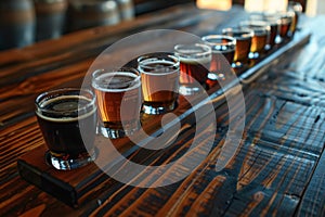Assorted Craft Beer Tasting Flight