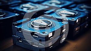 Array of data storage hard drives in a server facility for efficient data management