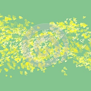 Array with Dynamic Emitted Particles. Abstract Background. Bokeh Effect. Motion Vector illustration