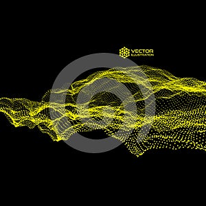 Flowing Particle Waves. Abstract Science or Technology Background