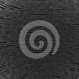 Array with Dynamic Particles. 3d Futuristic technology style. Abstract Background. Texture. Glowing points.