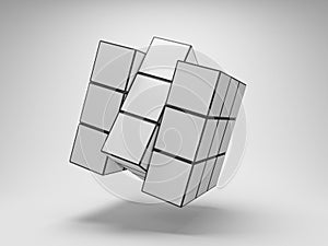 Array puzzle from cubes