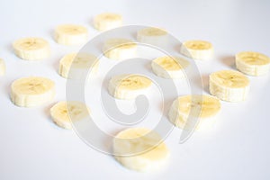 An Array of Sliced Banana