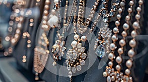 An array of sparkling jewelry catches the eye each piece uniquely designed to make mothers feel special and loved. From