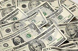 Array of USA Paper Money