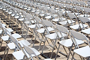 Array of White Chairs