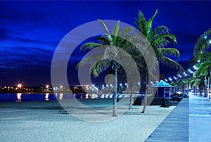 Arrecife beach at twilight photo