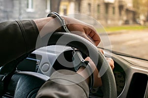 Arrest, prohibition of driving a driver car