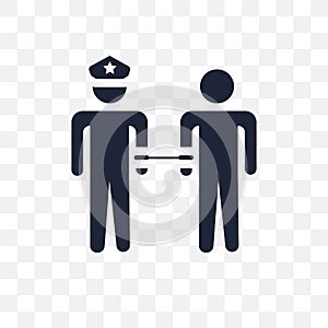 Arrest transparent icon. Arrest symbol design from Activity and