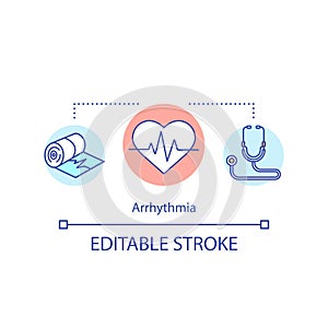 Arrhythmia concept icon