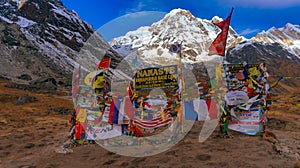 Arrival at the Annapurna Base Camp