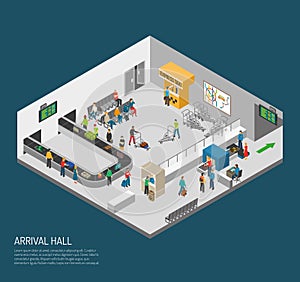Arrival Hall Airport Poster