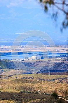 Arrocampo Reservoir and Central nuclear de Almaraz, Spain photo