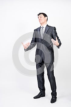 Arrogant man in suit