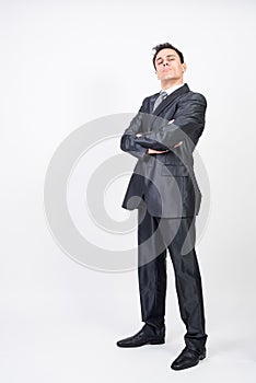 Arrogant man in suit