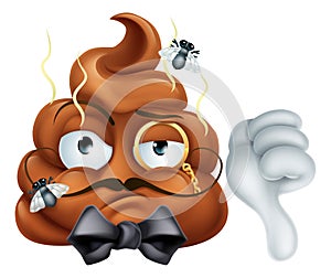 Arrogant Posh Snooty Poop Poo Emoticon Emoji Icon