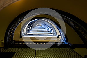 Arrott Building - Half Circular Spiral Marble Staircase - Downtown Pittsburgh, Pennsylvania