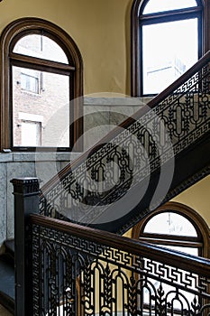 Arrott Building - Half Circular Spiral Marble Staircase - Downtown Pittsburgh, Pennsylvania