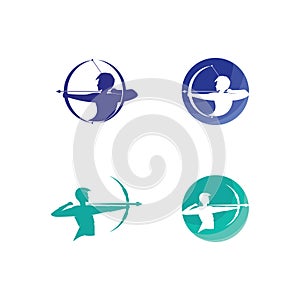 Arrow archery icon vector illustration