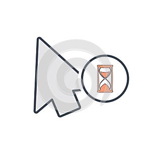 Arrow busy cursor mouse pointer icon