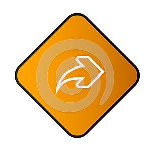 Arrow button with rectangular frame part 22