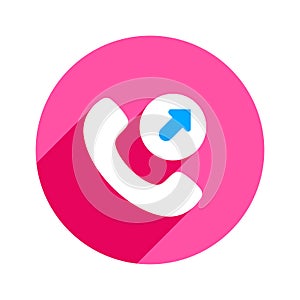 Arrow call outgoing phone phone call telephone icon