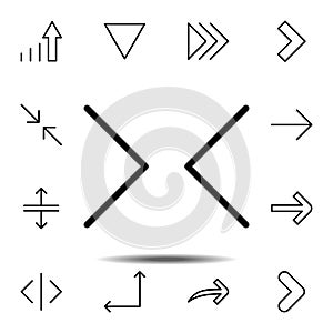 arrow circular icon. Simple thin line, outline vector element of Arrow icons set for UI and UX, website or mobile application