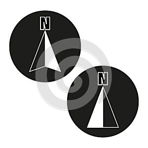 Arrow compass icon set. Vector illustration. EPS 10.