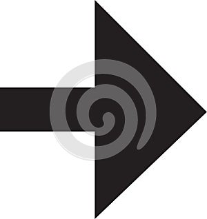 Arrow computer black button showing way vector