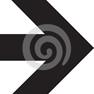 Arrow computer black button showing way vector