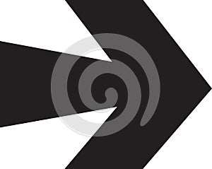 Arrow computer black button showing way vector