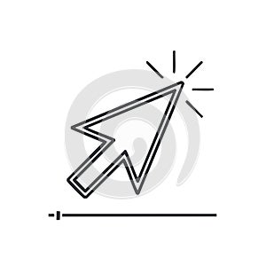 Arrow Cursor Click Vector Graphic Pointing Device Interface Control Elements