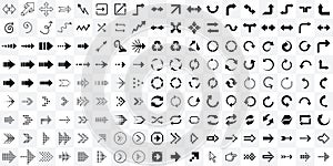 arrow and cursor icons