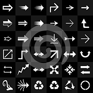 arrow and cursor icons