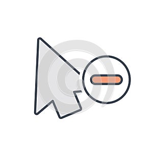 Arrow cursor mouse pointer remove selection icon