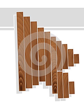 Arrow cursor in wood grain texture style