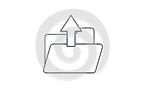 Arrow, deploy, documents, file, folder, upload icon