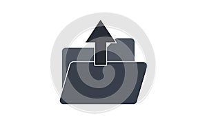 Arrow, deploy, documents, file, folder, upload icon