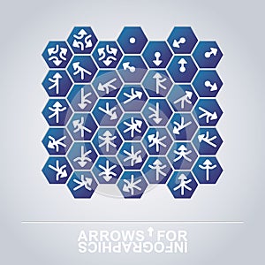 Arrow Design for Infographics or Webdesigns