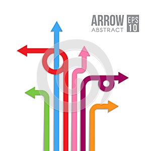 Arrow direct signs abstract vector eps design