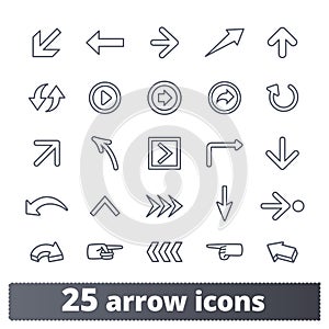 Arrow, Direction, Cursor Web Icons Collection