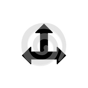 Arrow direction icon. Simple pointer icons for ui and ux, website or mobile application