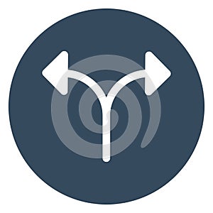 Arrow, double Isolated Vector Icon which can be easily modified or edited