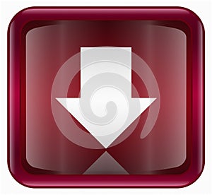 Arrow down icon red