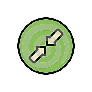Arrow down, left, up and right icon. Simple color with outline vector elements of pointer icons for ui and ux, website or mobile