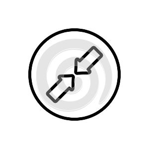 Arrow down, left, up and right icon. Simple line, outline vector elements of pointer icons for ui and ux, website or