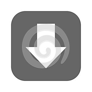 Arrow Down vector icon.