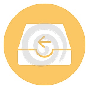 Arrow, email   Isolated Vector icon which can easily modify or edit